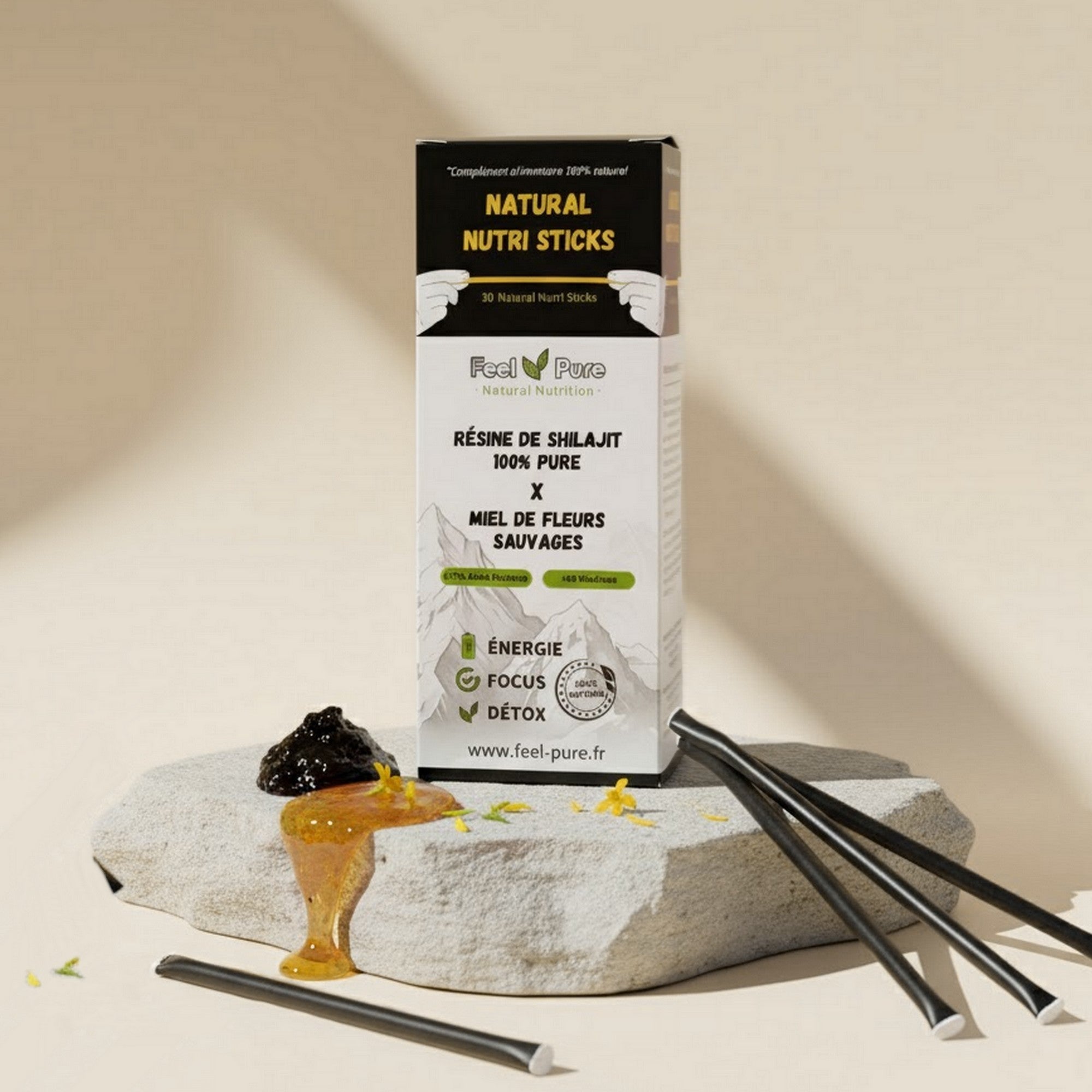 Natural Nutri Sticks : Shilajit & Miel