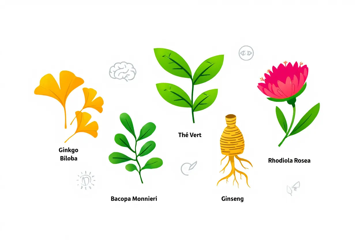 5 Plantes pour stimuler la mémoire et la concentration naturellement