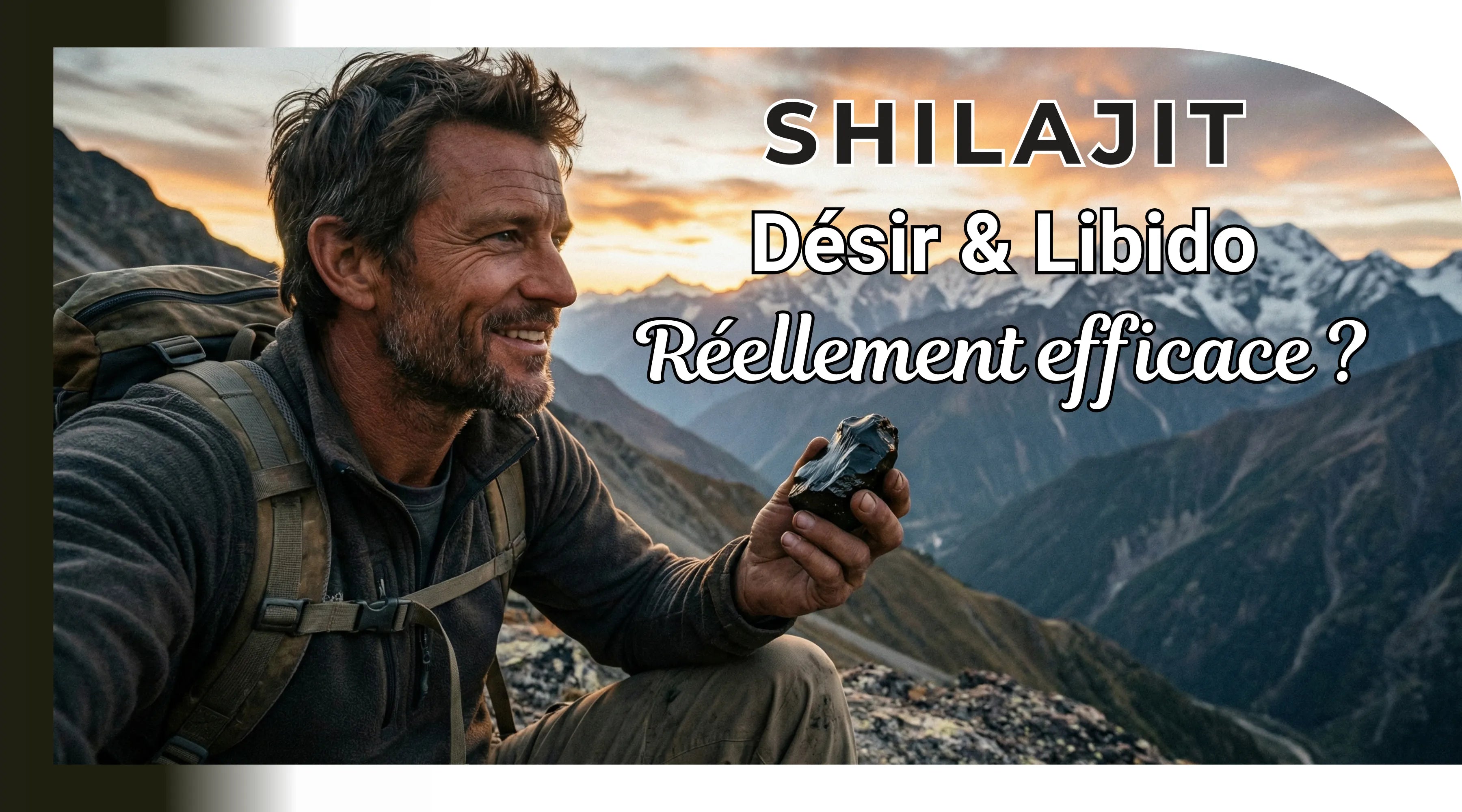 Shilajit de l'Himalaya efficace pour désir et libido masculine