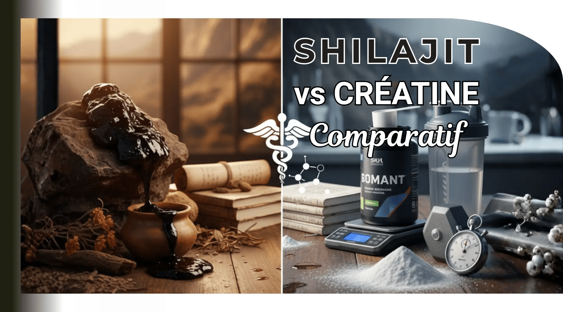 Shilajit et créatine : comparaison, bienfaits et dangers selon les études