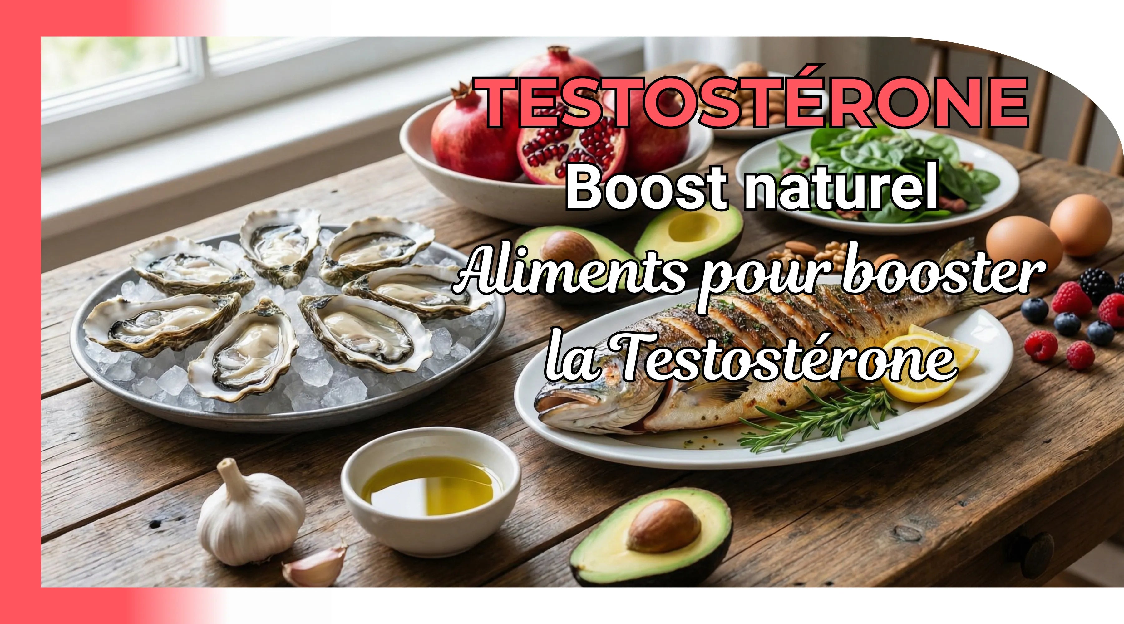 10 Aliments qui boostent la testostérone naturellement