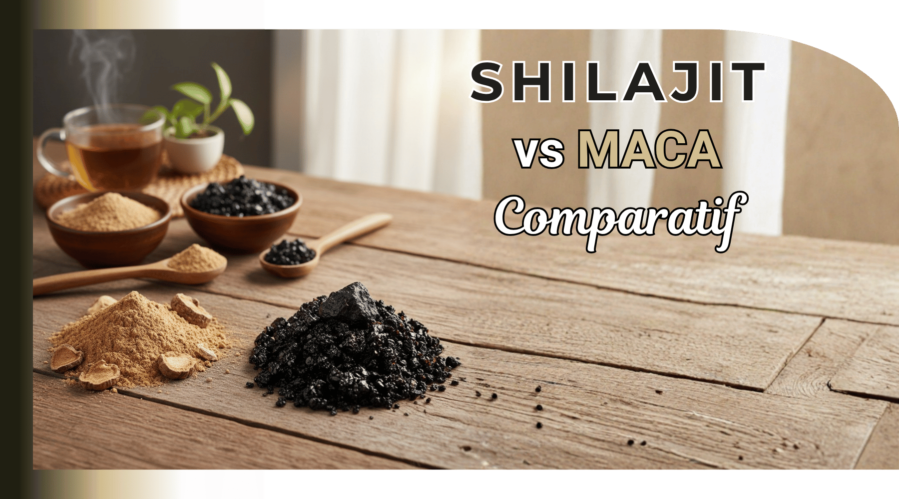 Shilajit Maca comparatif