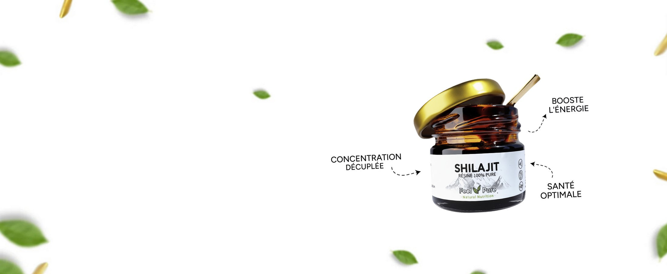 Bienfait pot de résine de Shilajit Feel Pure