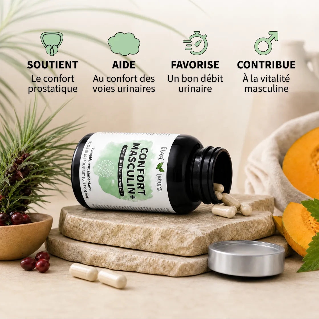 Confort masculin prostate bienfaits