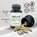 Complément Shilajit en gélules – Source naturelle d’acide fulvique et minéraux, idéal pour booster l’énergie, l’endurance et la récupération.