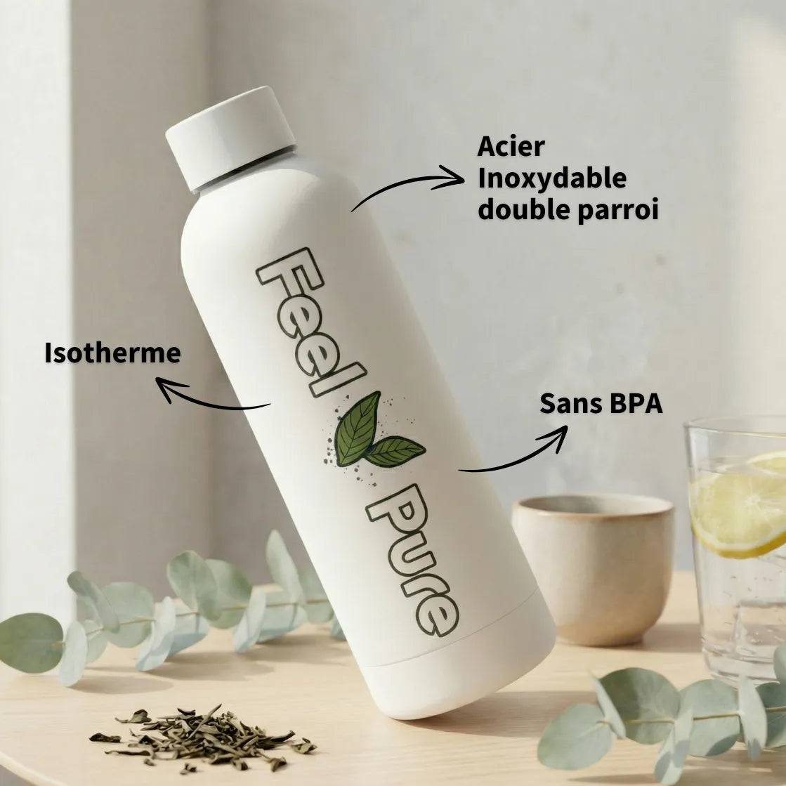 Gourde 500mL Composition