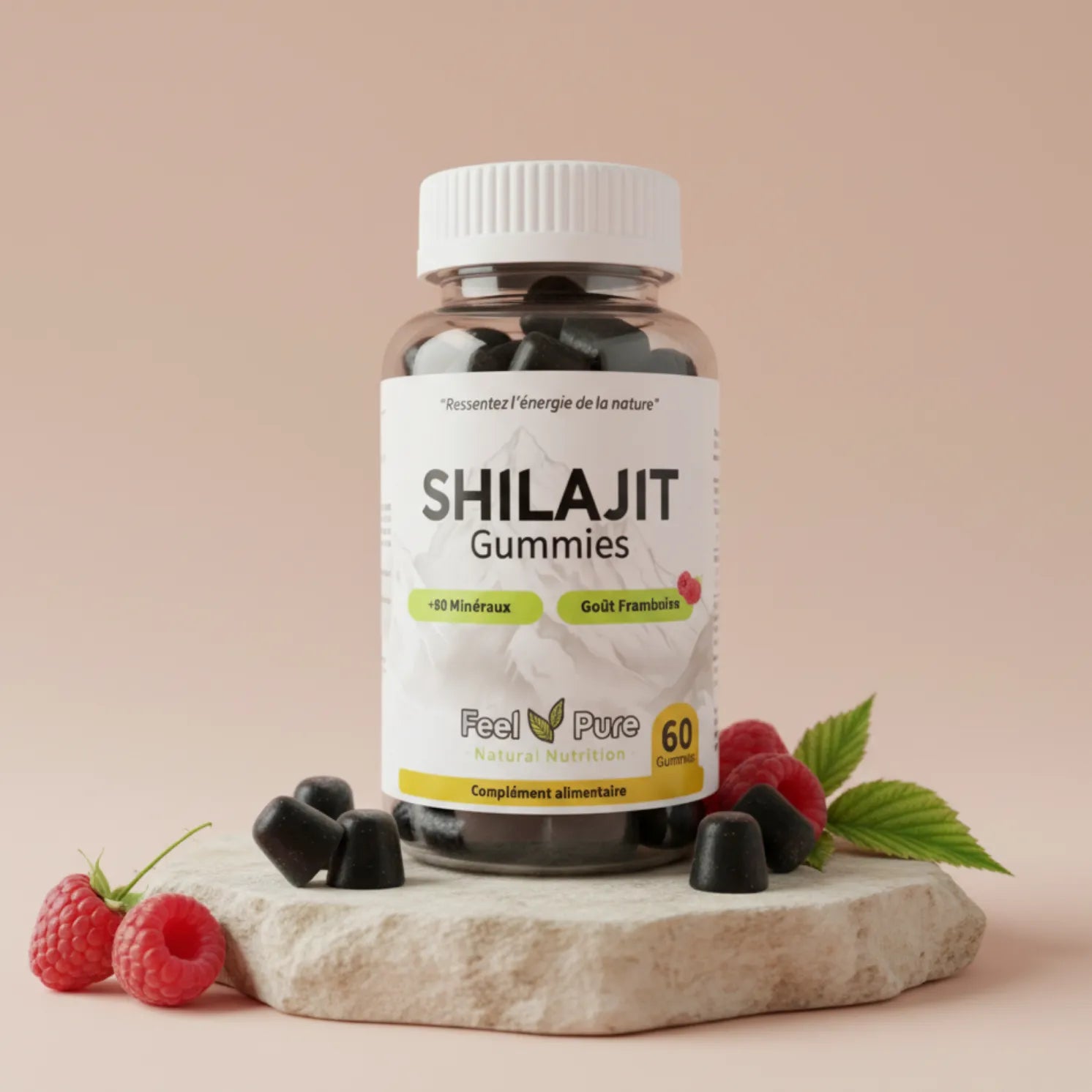 Gummies Shilajit gout framboise