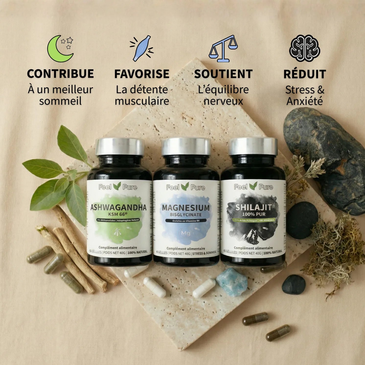 Pack Sommeil et Stress bienfaits