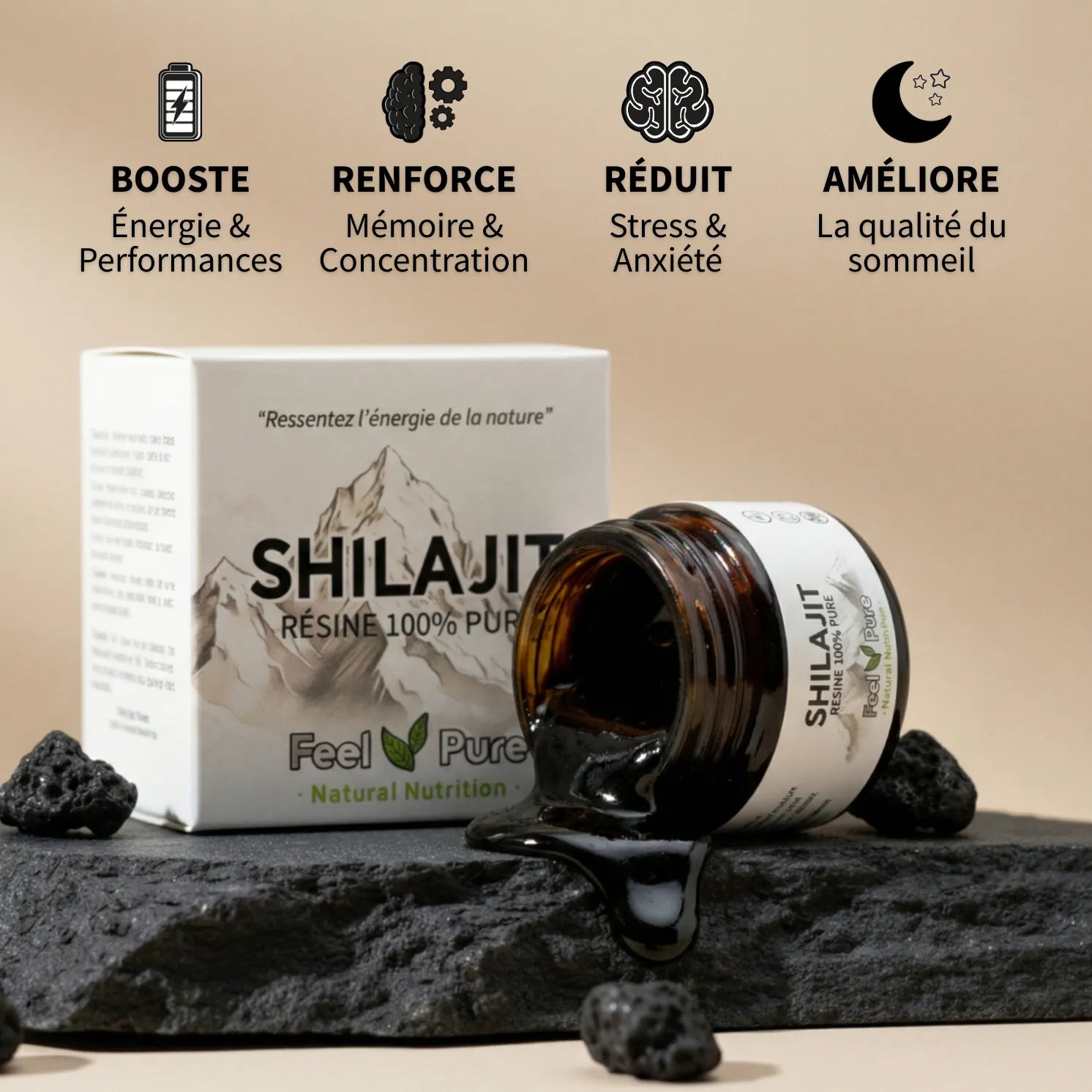 Resine de Shilajit 75 Bienfaits
