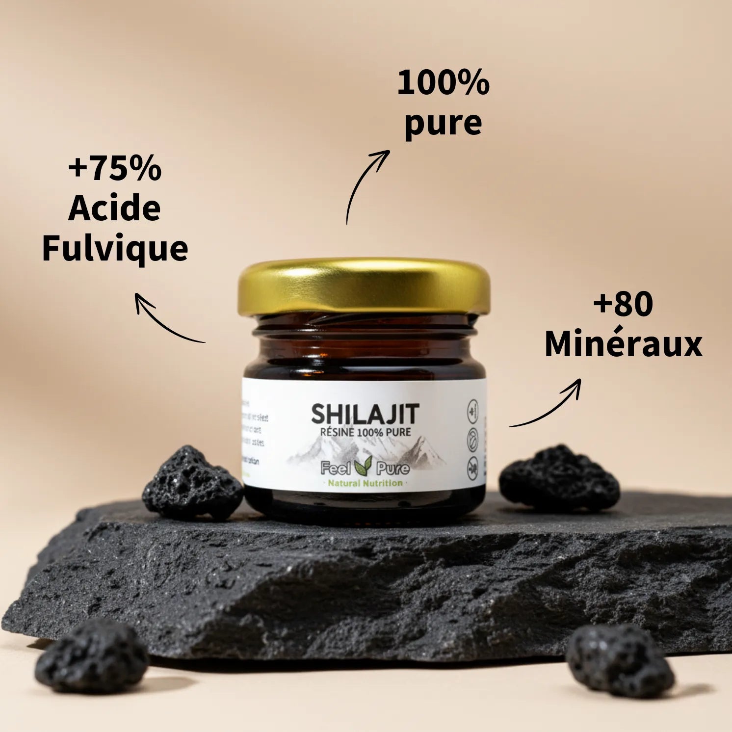 Resine de Shilajit 75 Composition